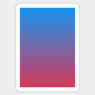 Blue Purple Red Gradient Fashion Print Sticker